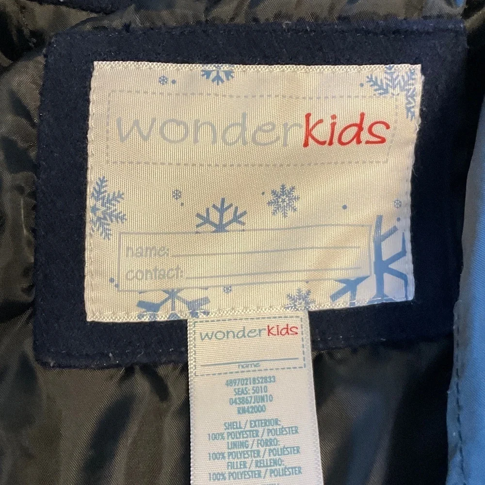 Wonderkids Navy Pea Coat for Kids
